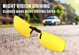 Clip-on Flip up Sunglasses for Men and Women Night Vision Driving Fishing Outdoor Glasses Polarized