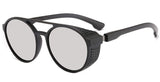 Aviator Round Sunglasses for Men and Women Steampunk Style Inspired Designed PC Frame