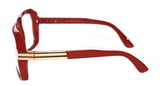 Men's Hip Hop 80's Gazelle Vintage Clear Lens Eye Glasses 607 Grandmaster Retro 80's