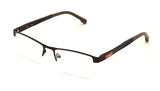 Men Half Rimless Rectangular Non-prescription Glasses Frame Clear Lens Eyeglasses TR90
