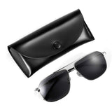 Mens Sunglasses,  Sunglasses for Men, Aviator, Polarized and UV400 Protection, HD Lenses, Stainless Steel Frame