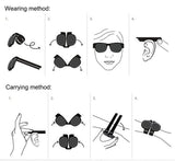 Folding Sunglasses - Slap and Clip On Wrist, Bikes and More