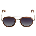 Aviator Wood Sunglasses With Polarized Lens 100% UV400 Protection