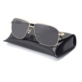 Mens Sunglasses,  Sunglasses for Men, Aviator, Polarized and UV400 Protection, HD Lenses, Stainless Steel Frame