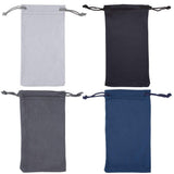 Microfiber Eyeglass Pouch, 4 Pack,For Jewelry,Smartphones, and Glasses Holder