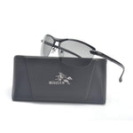 /Polarized Photochromic Lens Semi Frame Photosensitive Sunglasses for Men