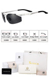 Men Sunglasses Polarized UV Protection Sun Glasse Anti Glare Glasses Black Lens