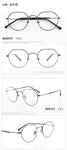 2018 New Fashion Eyeglasses Frame Memory Metal Women's Men's Optical Vintage Retro Aviator Eyewear Glasses Frame Transparent Lens Non-prescription Include Case