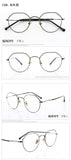2018 New Fashion Eyeglasses Frame Memory Metal Women's Men's Optical Vintage Retro Aviator Eyewear Glasses Frame Transparent Lens Non-prescription Include Case