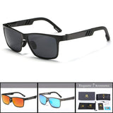 Classic Oversized Polarized Men Big Square Sport Aluminum Drving Riding Cycling Sunglasses