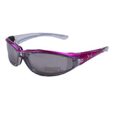 Mirrored Driving Riding Biker Foam Padded Motorcycle Goggles Sunglasses TZ5520