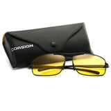 Night Vision Driving Glasses for Men Women Anti-glare HD Yellow Safety Sunglasses