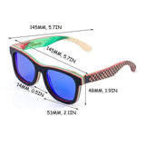 Skateboard Wood Sunglasses Polarized Lens Hand-made A Pair Of Legs For Free