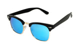 - Premium Half Frame Horn Rimmed Sunglasses Assorted Color Frames and Lenses Semi Rimless