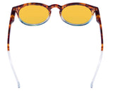 Quality Blue Light Blocking Glasses With Retro Oval Round Frame 0.0 Magnification - Digital Eye Strain Protection