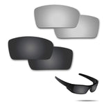 Anti-saltwater Polarized Replacement Lenses for Oakley Gascan Sunglasses 2 Pairs Packed