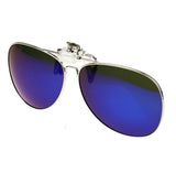 Polarized Clip-on Flip up Sunglasses Lens Glasses Sport Mirror