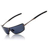 Men UV400 Rimless Aluminium-Magnesium Polarized Sunglasses For Driving Fishing Golf Outdoor