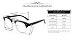 Womens Mens Horned Rim Wayfarer Glasses Frame Nerd Eyeglasses