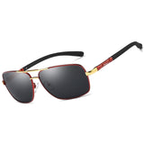 Men's Aviator Driving Polarized Sunglasses Al-Mg Metal Frame Ultra Light