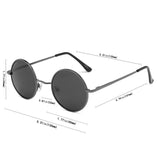 John Lennon Vintage Round Polarized Hippie Sunglasses Small Circle Sun Glasses