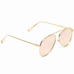 - Top Wire Bridgeless Bar Modern Aviator Pilot Style Sunglasses