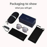 Semi Rimless Polarized Sunglasses for women Metal&TR90 Frame TAC JE0016