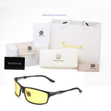 Mens Polarized Sunglasses - with Yellow Lens for Driving Golf Fishing Traning.