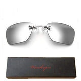 Square Clip On Nose Matrix Morpheus Movie Rimless Sunglasses