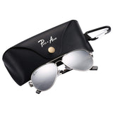 Small Polarized Aviator Sunglasses for Adult Small Face and Junior,52mm