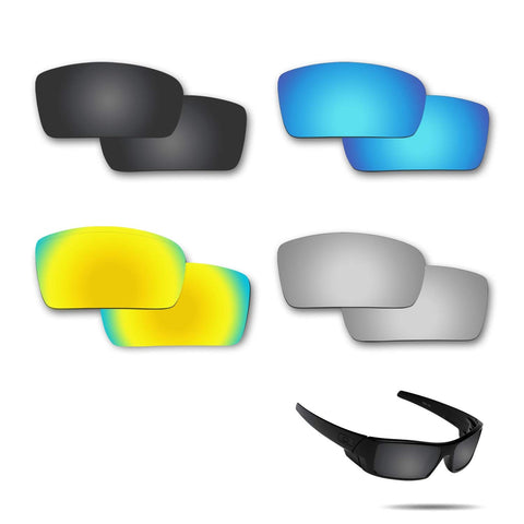 Anti-saltwater Replacement Lenses for Oakley Gascan Sunglasses 4 Pairs Pack