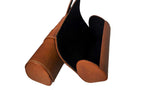 Newest Glasses Case -PU Leather Semi Hard Eyeglass Case -
