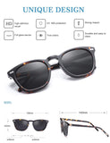Polarized Sunglasses for Women MenVintage Round Sunglasses with Case100% UV400 Protection