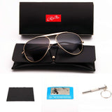 ROLLS PULIN Classic Men Aviator Sunglasses Polarized Women - UV 400 with case 59MM