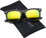 - Polarized Reflective Revo Color Lens Large Horn Rimmed Style Sunglasses