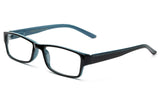 Newbee Fashion - Unisex Two Tone Sleek Spring Temple Fashion Clear Lens Glasses
