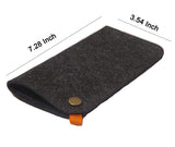 Felt Glasses Case 3 Pack Portable Soft Slip In Eyeglass Glass Sunglasses Pouch Holder