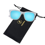 Oversize Wayfarer Plastic Frame with Square Lens Sunglasses for Women and Men Polarized UV 400 Protection