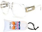 A172-vp Retro Nerd Rectangular Square Aviator Turbo Glasses Eyeglasses