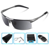 Men's Polarized Sunglasses For Men Driving Fishing Golf Climbing Running Sports Style Metal Frame Glasses