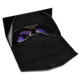 Reading Glasses Case - Foldable Storage Case- Matte Leather&Magnet Closure for school,office -