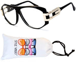 A172-vp Retro Nerd Rectangular Square Aviator Turbo Glasses Eyeglasses