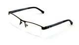 Men Half Rimless Rectangular Non-prescription Glasses Frame Clear Lens Eyeglasses TR90