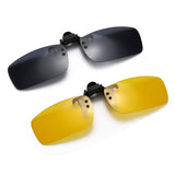 Polarized Clip-on Flip Up Metal Clip Rimless Sunglasses for Prescription Glasses