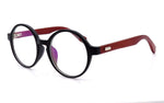 Wooden Vintage Retro Round Glasses Frame Clear Lens Fashion Circle Eyeglasses 48mm