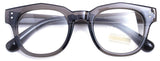 Oversized Square Thick Horn Rimmed Clear Lens Glasses Rivet Non-prescription Frame