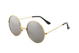 - Retro Mirror Round Circle Metal Sunglasses