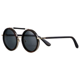 Real Wood Sunglasses For Women Round Polarized UV400 Protection Eco Friendly