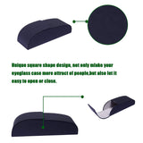 Hard Square Shape PU Leather Eyeglasses Glasses Case