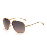 Oversize Aviator Sunglasses Gradient Clear Lens Pilot Metal Eyeglasses Men Women